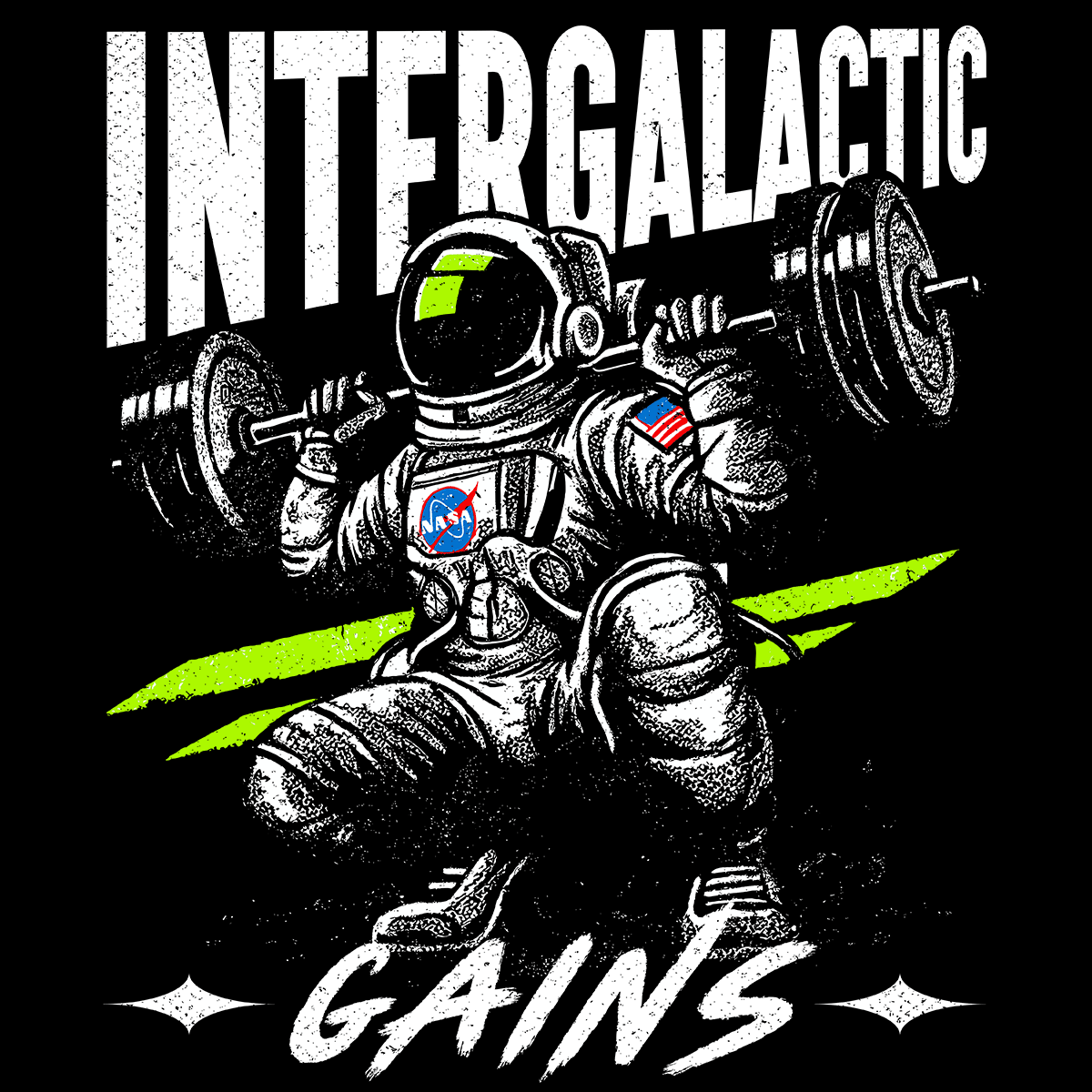 Intergalactic Gains T-Shirt - AstraLifts