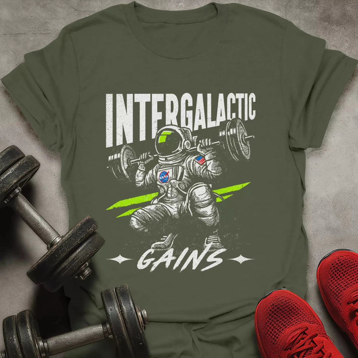 Intergalactic Gains T-Shirt - AstraLifts