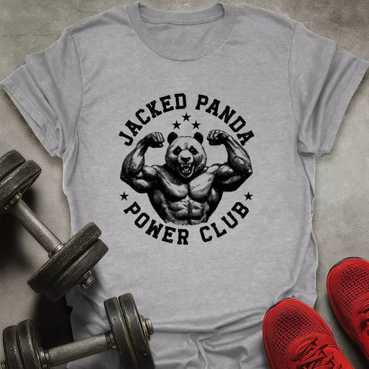 Jacked Panda T-Shirt - AstraLifts