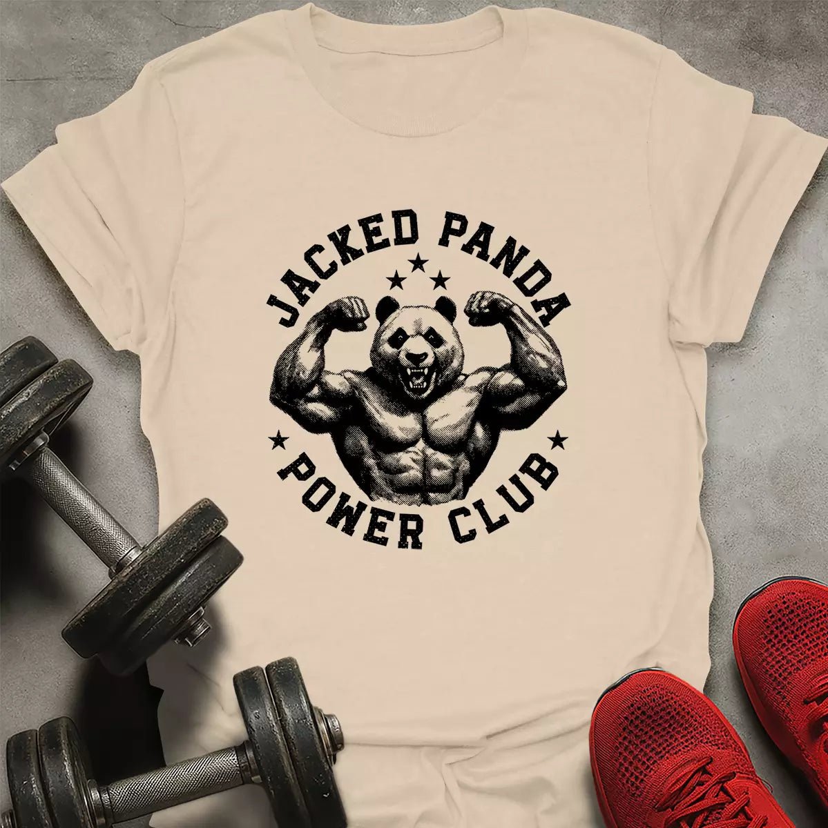 Jacked Panda T-Shirt - AstraLifts