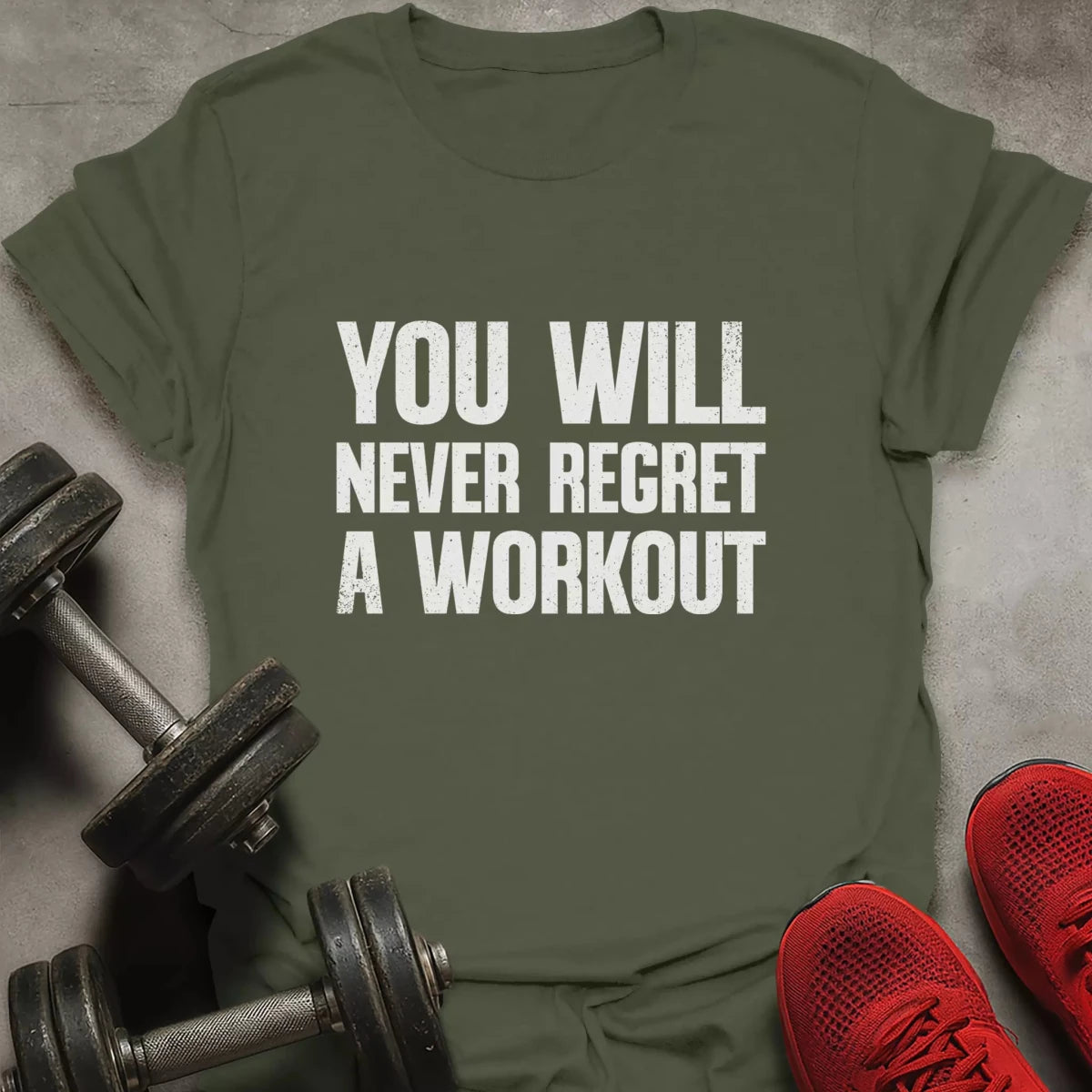 Never Regret A Workout T-Shirt - AstraLifts