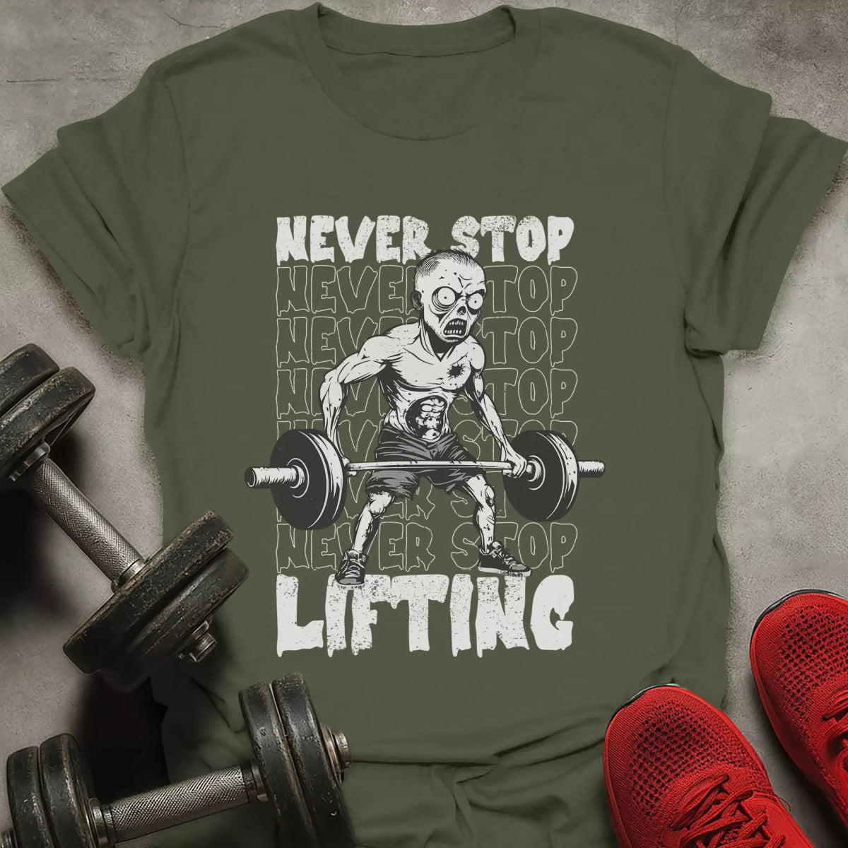 Never Stop Lifting T-Shirt - AstraLifts