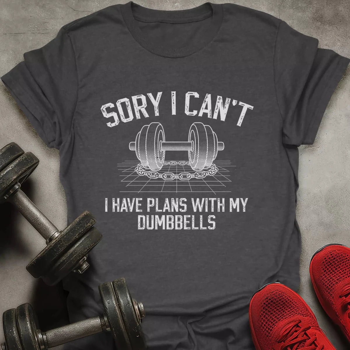 Plans With Dumbbells T-Shirt - AstraLifts