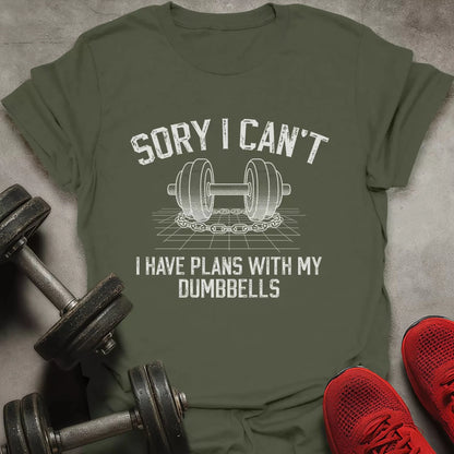 Plans With Dumbbells T-Shirt - AstraLifts