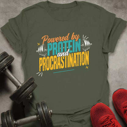 Protein And Procrastination T-Shirt - AstraLifts