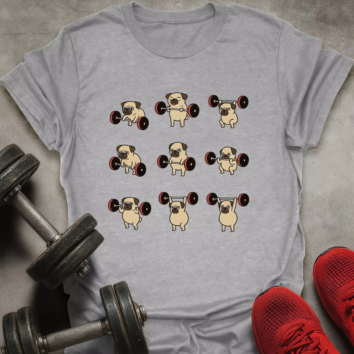 Pug Lifting T-Shirt - AstraLifts