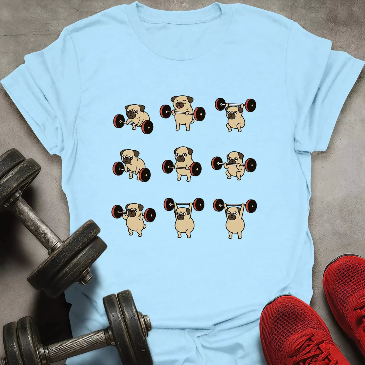 Pug Lifting T-Shirt - AstraLifts