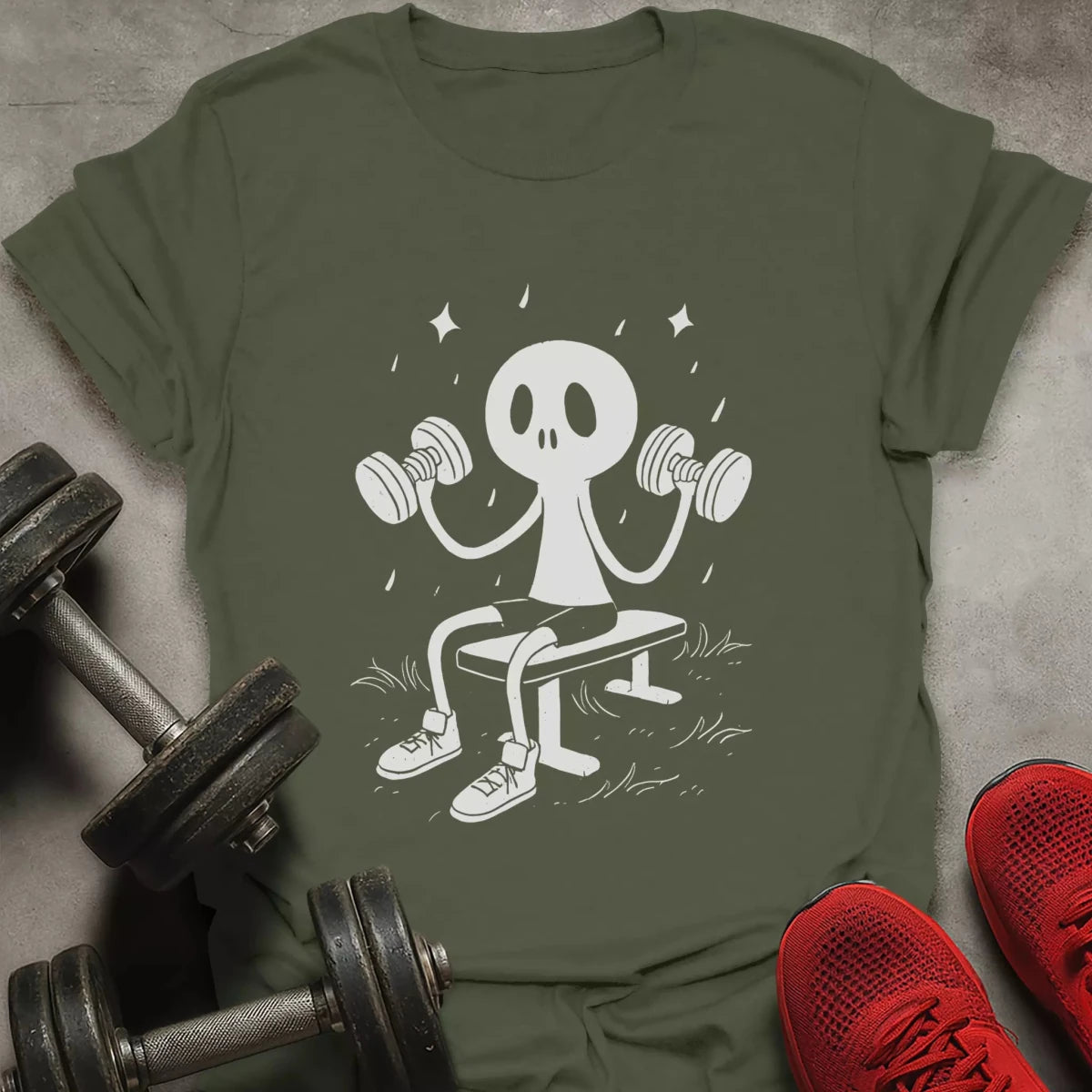 Stickman Working Out T-Shirt - AstraLifts