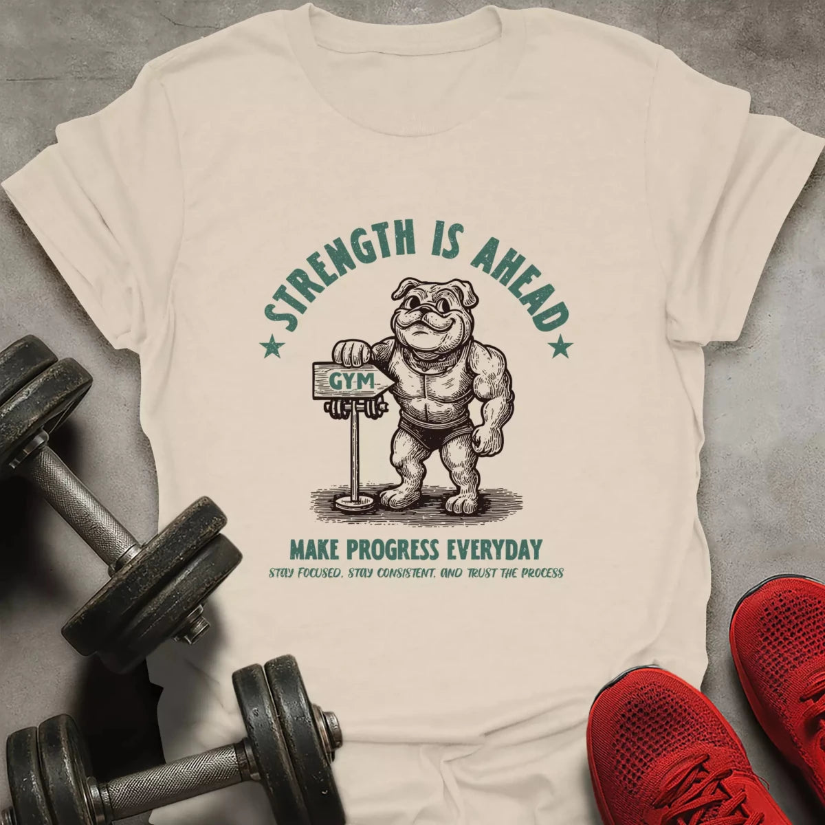 Strength Is Ahead T-Shirt - AstraLifts